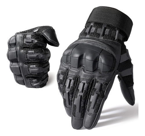 Wtactful Tactical Rubber Gloves for Airsoft - Paintball - Hunting 0