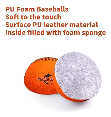 Inextstation Foam Baseballs 12 Pack Practice 3