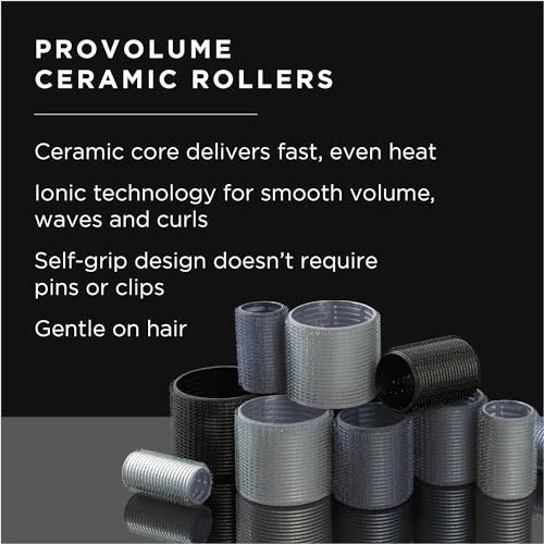 Fromm Provolume 2 Self-Grip Ceramic Ionic Thermal Hair Rollers, 50mm Automatic Grip, 3 Count 1