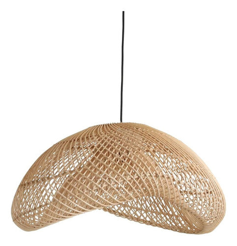 SIO Rattan Lamp Shade Natural Fibers Boho Wicker Design 0