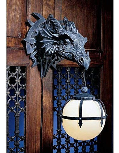 Design Toscano Marshgate Castle Dragon Wall Sconce 1