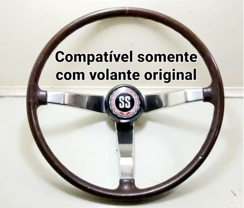 Emblema Botão Buzina Opala Ss Reparo Do Volante Original Gm 4