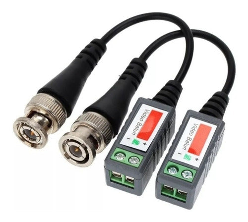 Balun Pasivo Hd Tvi Cvi Ahd Para Cable Utp X Par Cámara Cctv 0