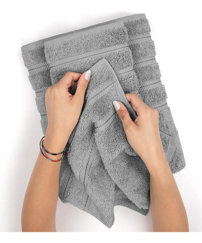 American Soft Linen Luxury 6-Piece Towel Set: 2 Bath Towels, 2 Hand Towels, 2 Washcloths 4