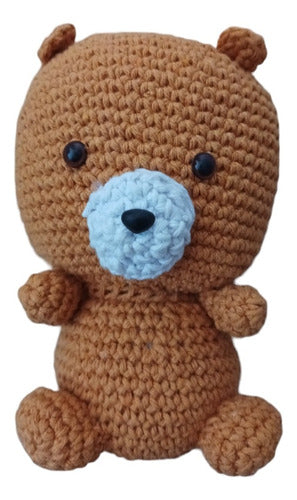 Crochet Peluche Crochet Oso Con Porta Chupete 0