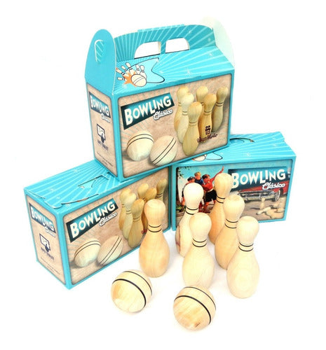 Planeta Juguete Classic Wooden Bowling Set 4