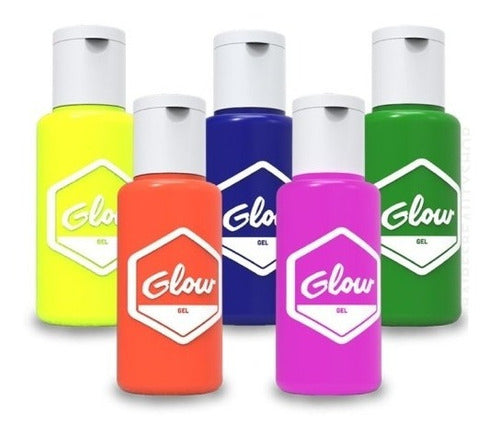 Glow Gel Look Glow Fluorescent Hair Gel for Black Light Hair Color 0