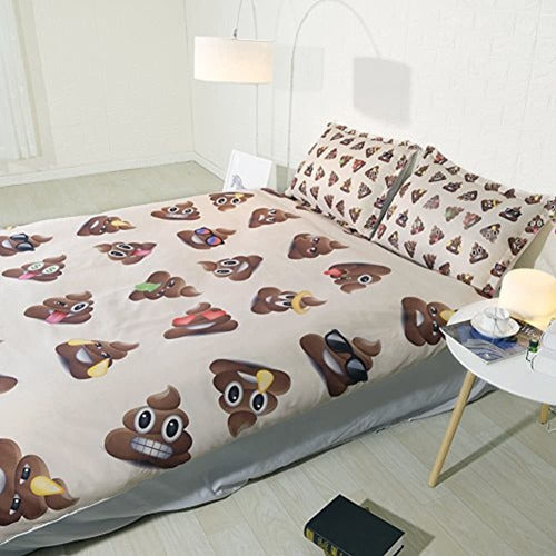 Jf-440 Juego De Ropa De Cama Con Caca Para Niños, 3 Sábanas 2