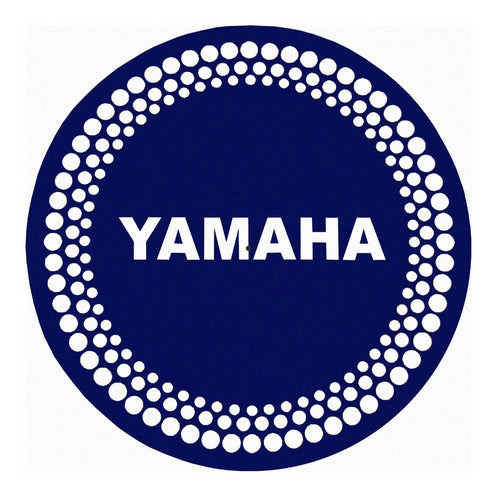 Professional Yamaha Strob Blue P043 3mm Hard Soft Cloth Slipmat 0