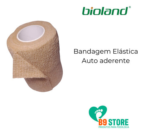 Bandagem Autoaderente Elástica 7,5x4,cm Bege Bioland 1