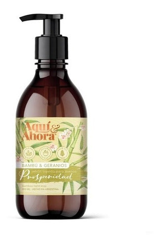 Aqui & Ahora Liquid Vegan Soap - Bamboo and Geranium 0