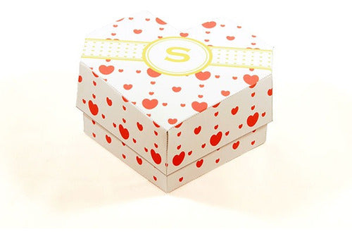 Caja Imprimible Con Forma De Corazon Ideal San Valentín 1