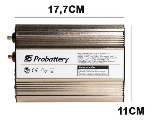 Conversor Inversor Corriente 12 220v 300w Reales Probattery 1