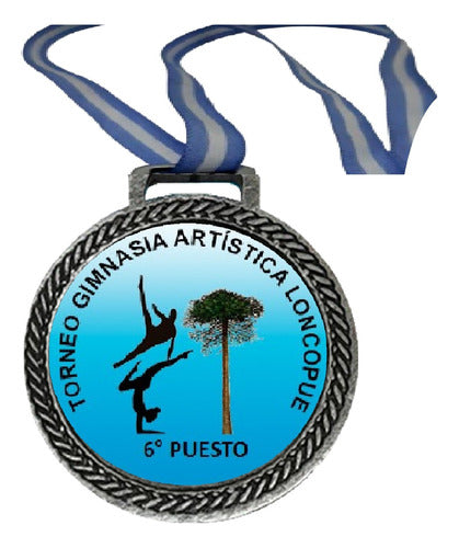 100 Medallas Personalizada 33mm Deportiva C/cinta Egresados 1