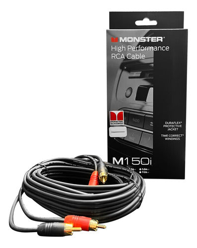 Cable Rca Monster 2 Canales 1 Metro 100% Cobre Ofc Amplif. 1