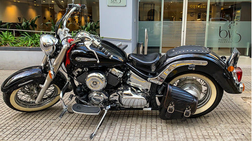 Black Hawk Cueros Alforja Solitaria Yamaha Dragstar Basculante 3