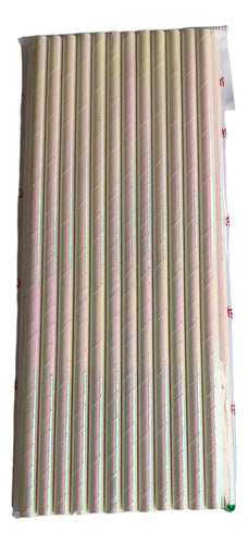 Metallic Iridescent Polypaper Straws - Pack of 25 6