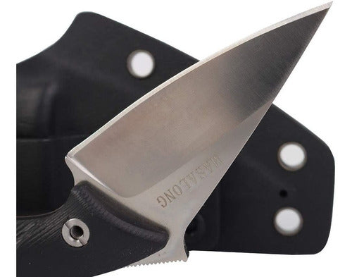 Cuchillo Tactico Masalong De Acero Edc + Funda Kydex 1