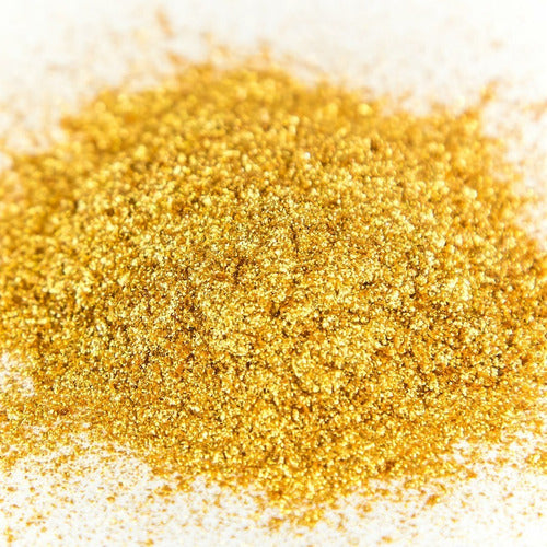 Pigmento Mica Glitter Gold X 10 Grs Grado Cosmético 0