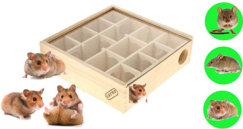Wooden Maze for Syrian, Russian, and Dwarf Hamsters - Guaranteed Fun 0