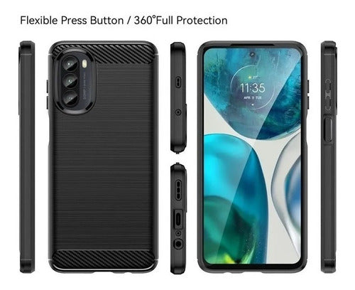 Anti-Shock TPU Case for Moto G52 + 9D Tempered Glass 6