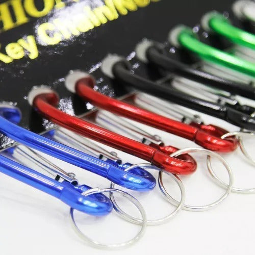 Milenium Aluminum Carabiner Keychain - 12 Units Assorted Colors 1