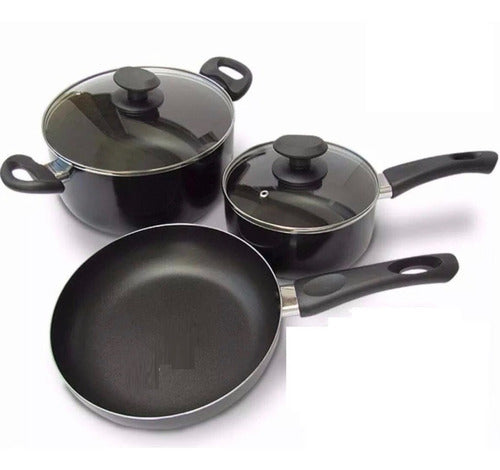 Roswell Set 5 Pieces Teflon Cookware Battery 0