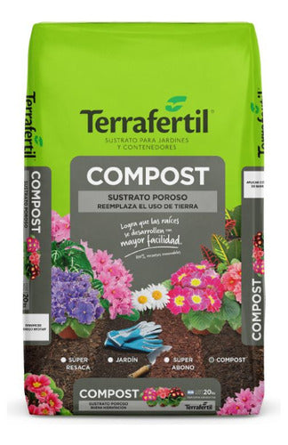 Compost Terrafertil 50l Fertilizante Orgánico Huerta Jardin 0