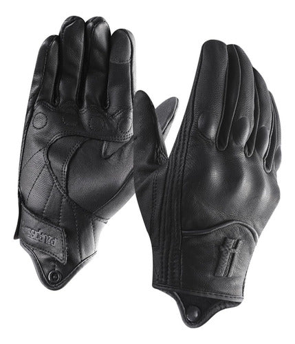 Harssidanzar Gm041us - Guantes De Motocicleta De Cuero Calid 0