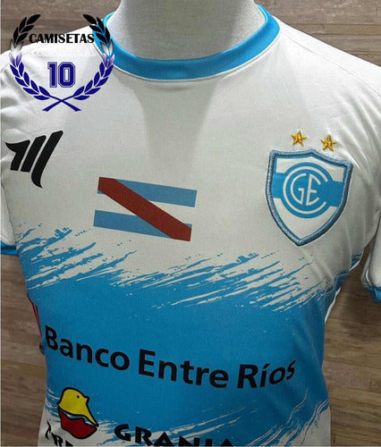 Gimnasia Entre Ríos 2023 Home Kit by Meglio with Number 7 2