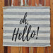 Oh Hello Printed Floor Cloths for Home Decoration 52x55 Colors 3