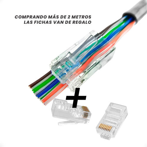 Cable Red 20m Ethernet Rj45 Cat 6 Alta Velocidad Kubo 1