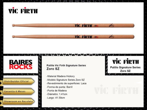 Vic Firth Signature Series Zoro SZ Drumsticks 1