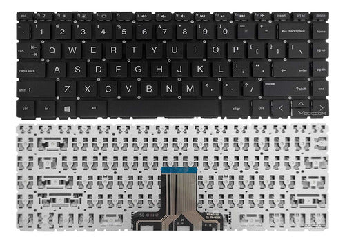 Teclado Para Notebook Hp 14-cf0008ca 14-cf0010ca Layout Us 0