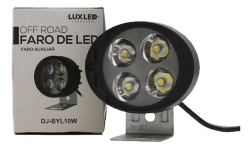 LED Auxiliary Light 4 LED 10W 12V for Motorcycle Auto 1