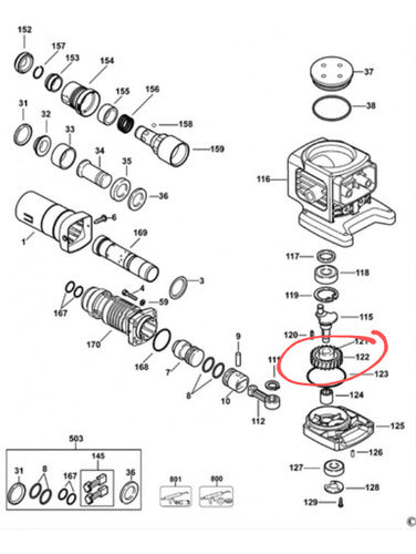 DeWalt D25580 Piece 122 New Original 3