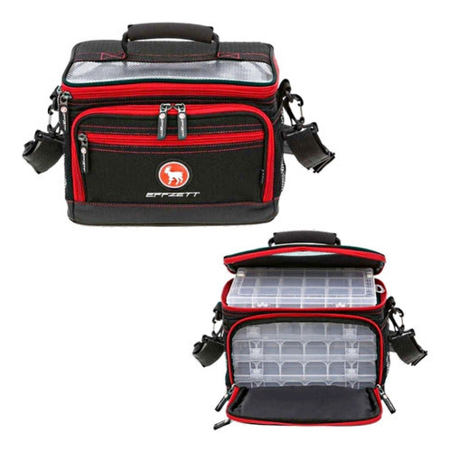 DAM Effzett Spinning Bag with 4 Boxes 30x18x23cm 0