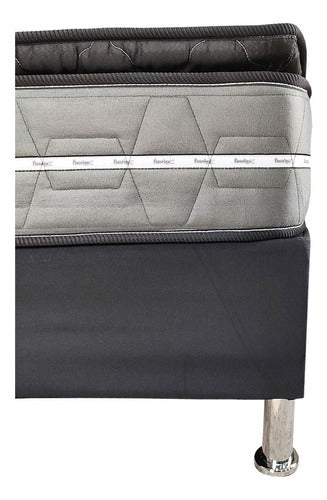 Sommier 1 Plaza Y Media Resortes Pocket Con Pillow Top Suave 1