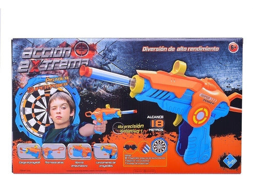 Super Power Dart Gun with Goggles and Target TM1 7235 TTM 4