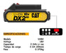 Batería Cat 18 Volt 2.0 Amp. Dxb2 1