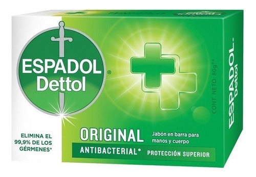 Espadol Dettol Original Antibacterial Toilet Soap 80g 0