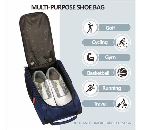 Helix Golf Shoe Bag Blue 3