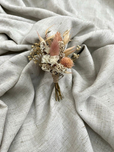 Dried and Preserved Flower Bouquet + Boutonniere 1