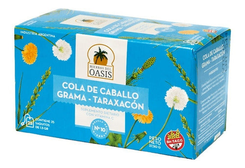 Mezcla Diuretica, Cola De Caballo, Grama Oasis - 3 Unidades 1