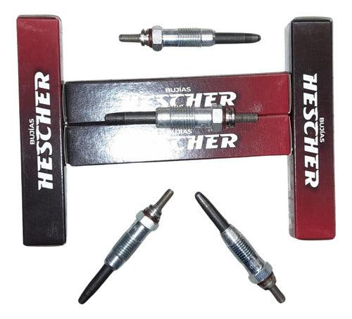 Hescher 4 Reinforced Glow Plugs for Duna Diesel 1.7 Hu110 Dui 3