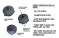 Pack of 8 Demarcation Posts with 20cm Diameter Base 7