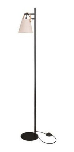 Just Home Collection Weir 1L E27 Black Floor Lamp 0