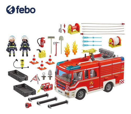 Playmobil City Action Camion De Bomberos Para Niños Febo 1