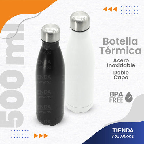 Tienda Dos Amigos Botella Termica Deportiva Running Antiderrame Hermetica Gym 1