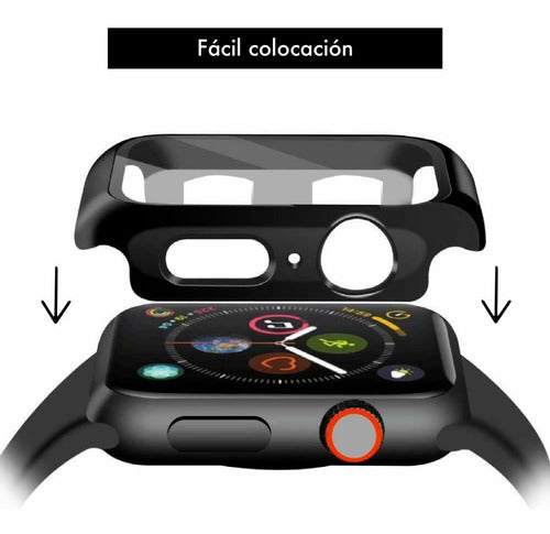 Genérica Black Rigid Acrylic Protector Compatible with Apple Watch 3